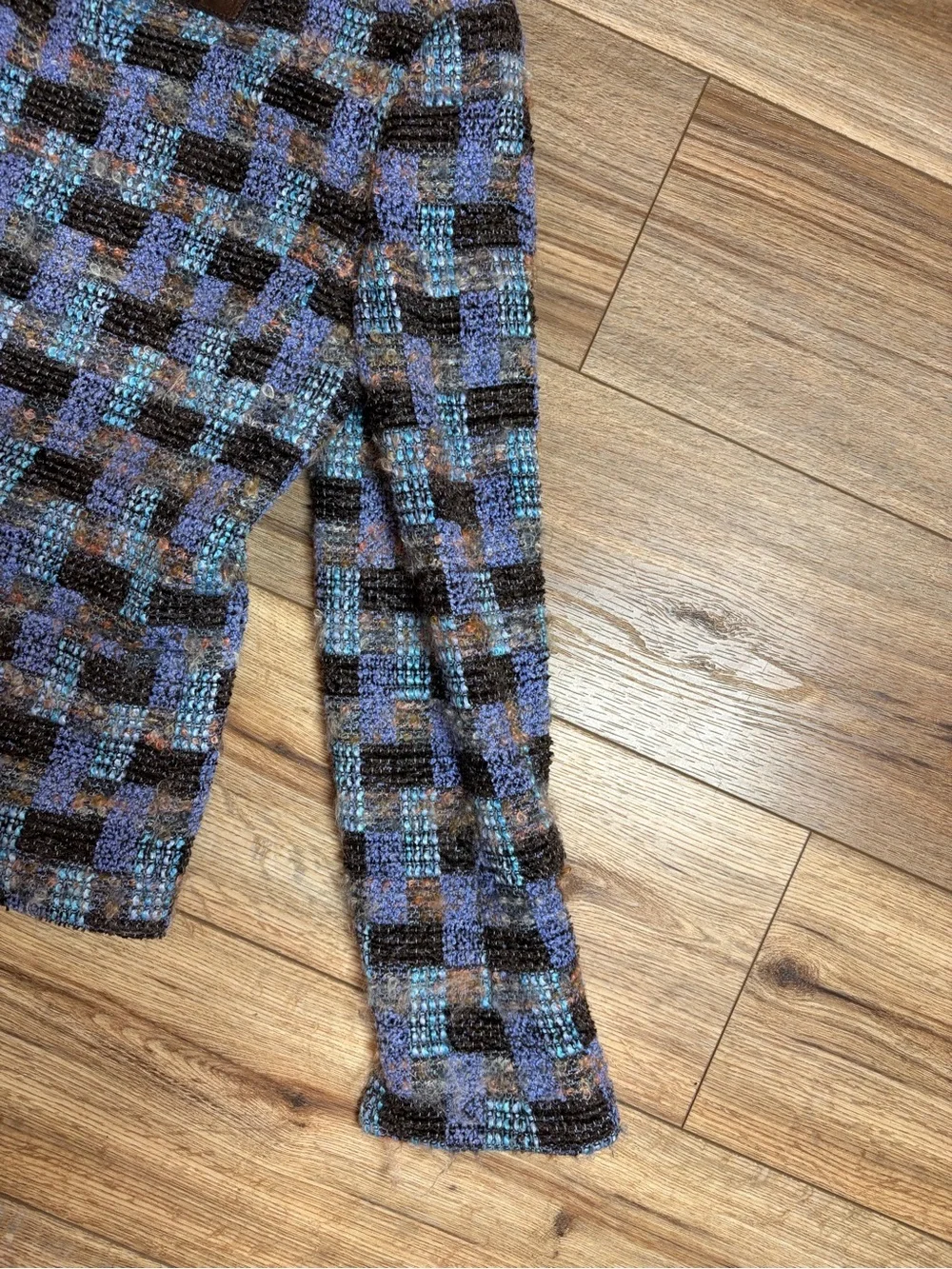 vintage Carlisle wool woven grandmacore jacket